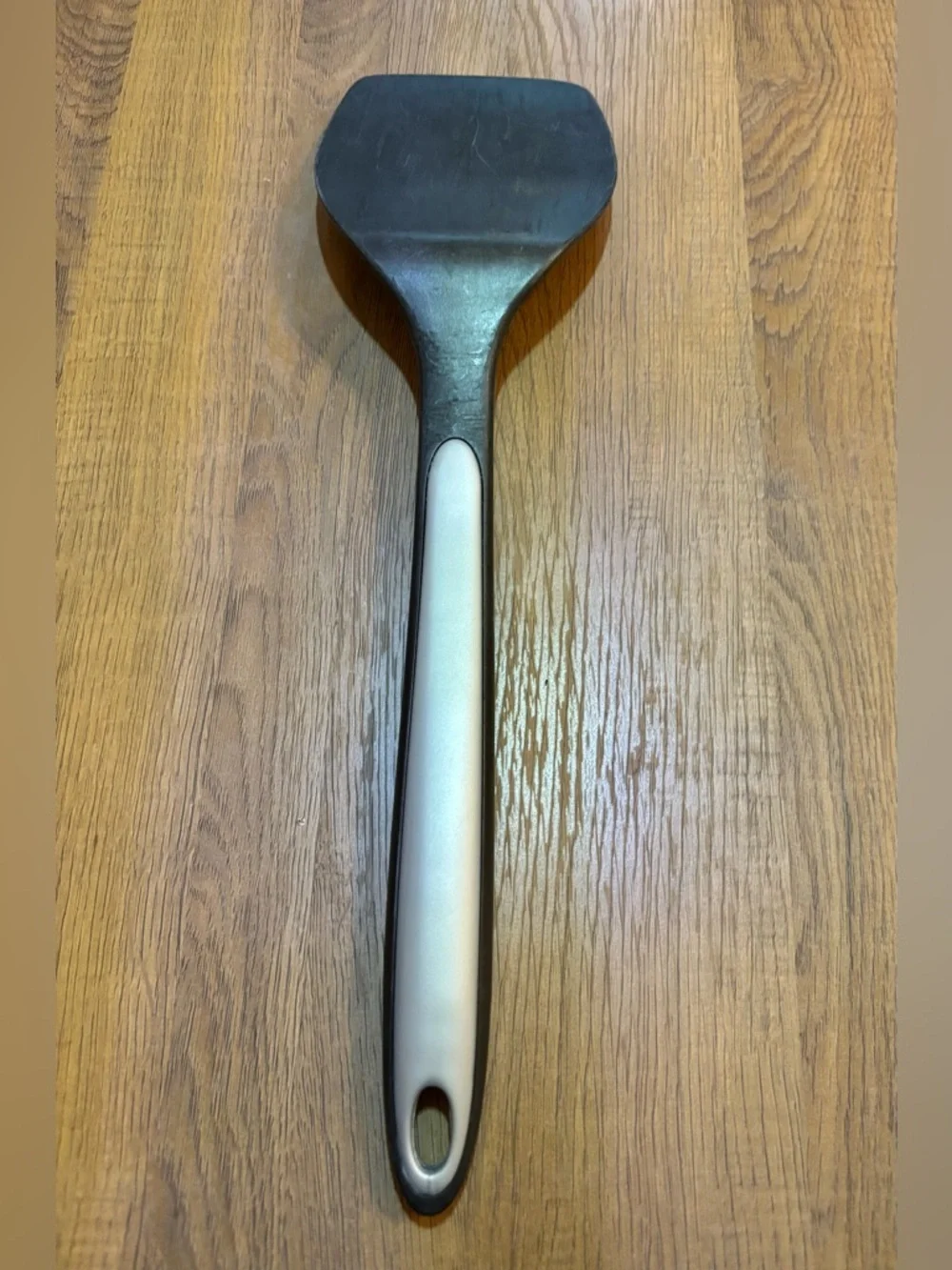 Calphalon Nylon & Silicone Long Handle Black & Grey Spatula ‎ 13”